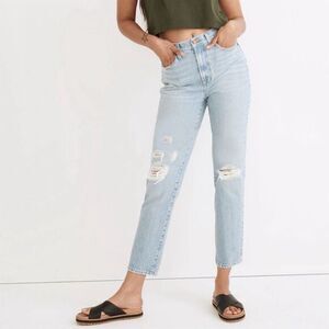 NWT Madewell Women's Perfect Vintage Jean‎ Grandbay Wash Ripped Size 29 Blue